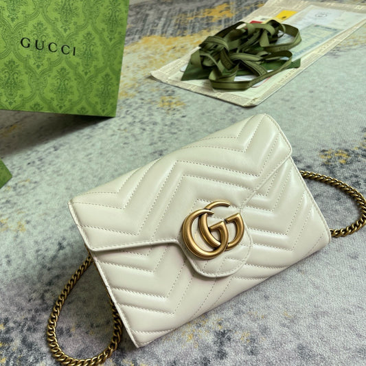 GG Cream & Gold Bag 20.5x12.5x6cm