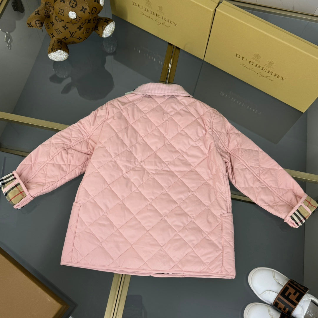 KIDS QUILTED COAT - PINK