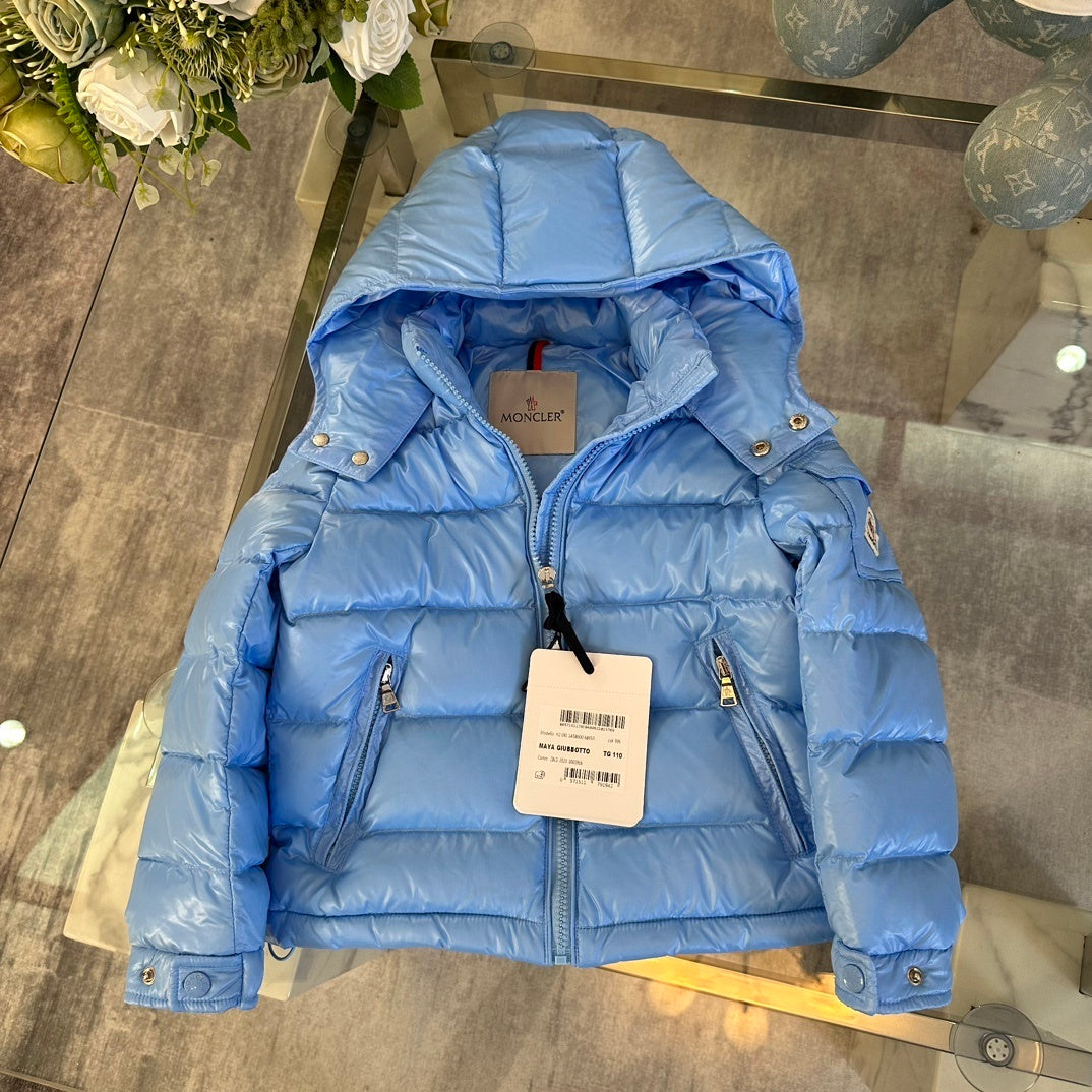 KIDS HIGH SHINE DOWN COAT- BLUE