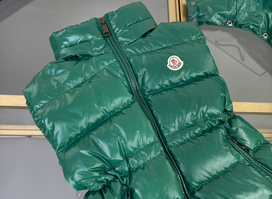 KIDS DOWN BODY WARMER - GREEN