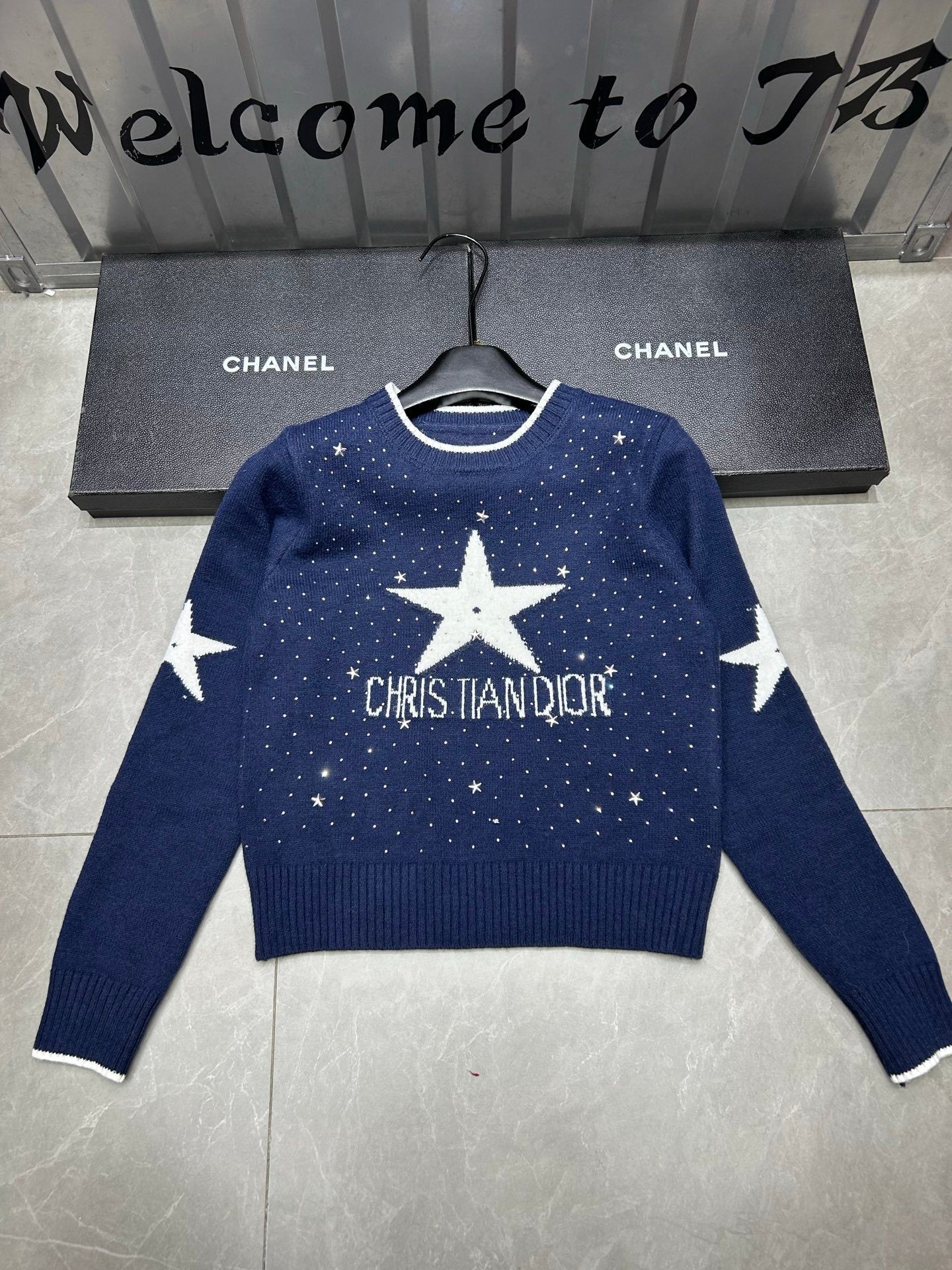 Navy / White Jumper
