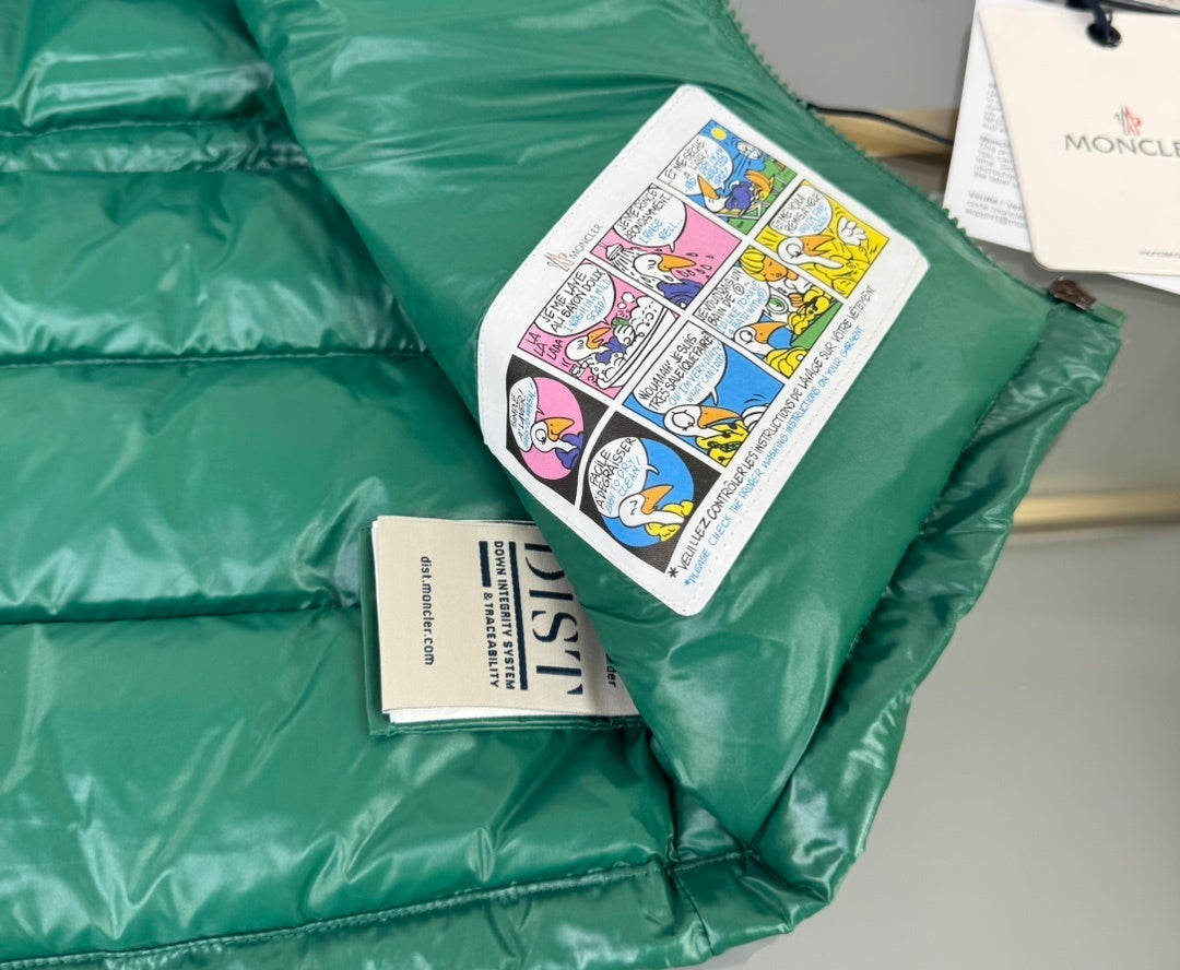 KIDS DOWN BODY WARMER - GREEN