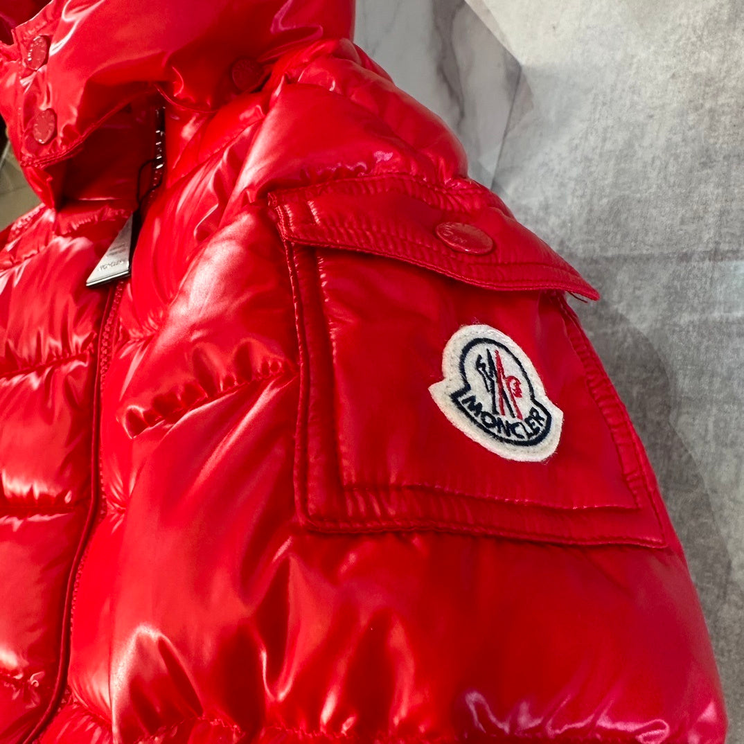 KIDS HIGH SHINE DOWN COAT- RED