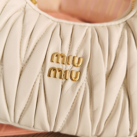 MM Clutch Handbag White